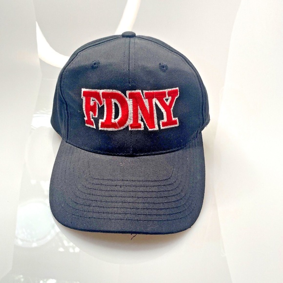 FDNY New York Fire Department USA Black Adjustable Cap Hat - Picture 2 of 10